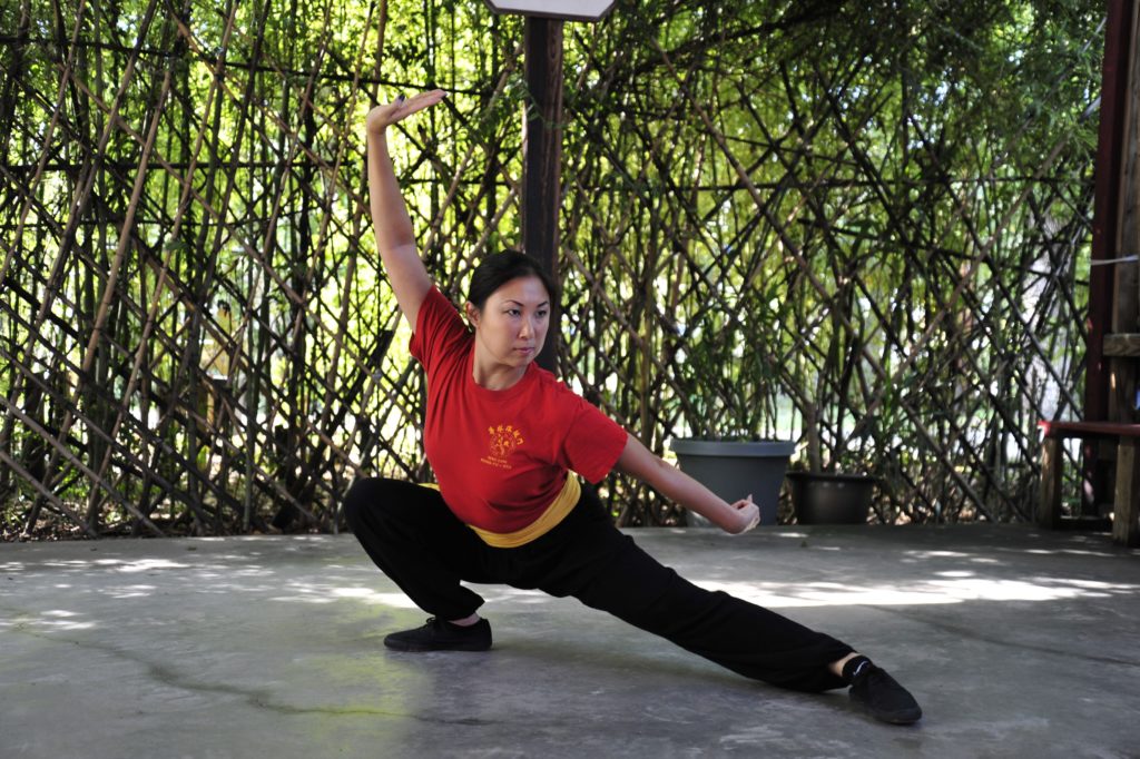 Mimi in kung fu movement